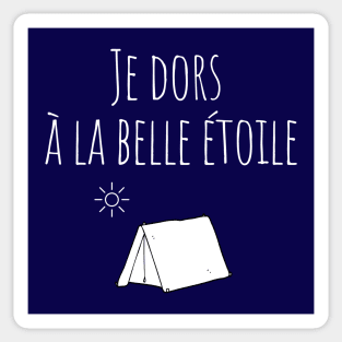 Camping Gift Unique Hiking Tee Hiker French Quote Sticker